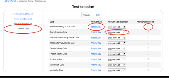 Answer keys