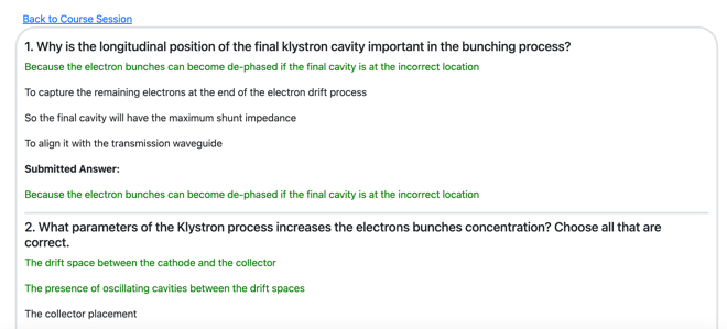 Quiz answers
